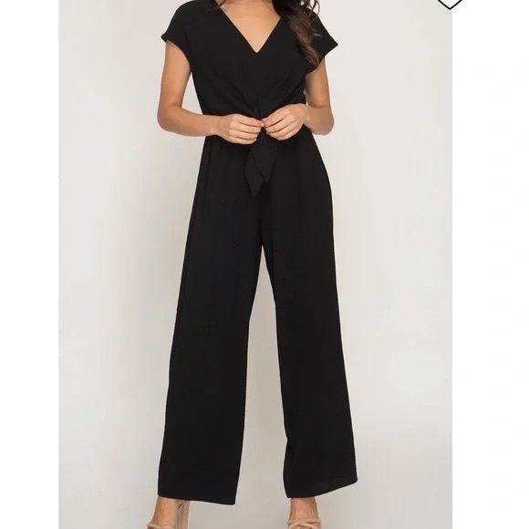 She + Sky Pants - She & Sky Women’s BLACK Hall of Fame Jumpsuit